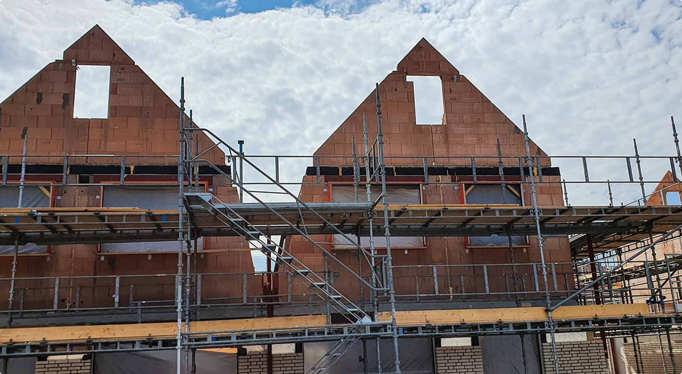 Woning tijdens een ingrijpende verbouwing
